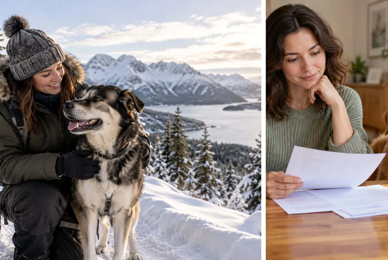 Pet owner comparing options for pet insurance bend oregon